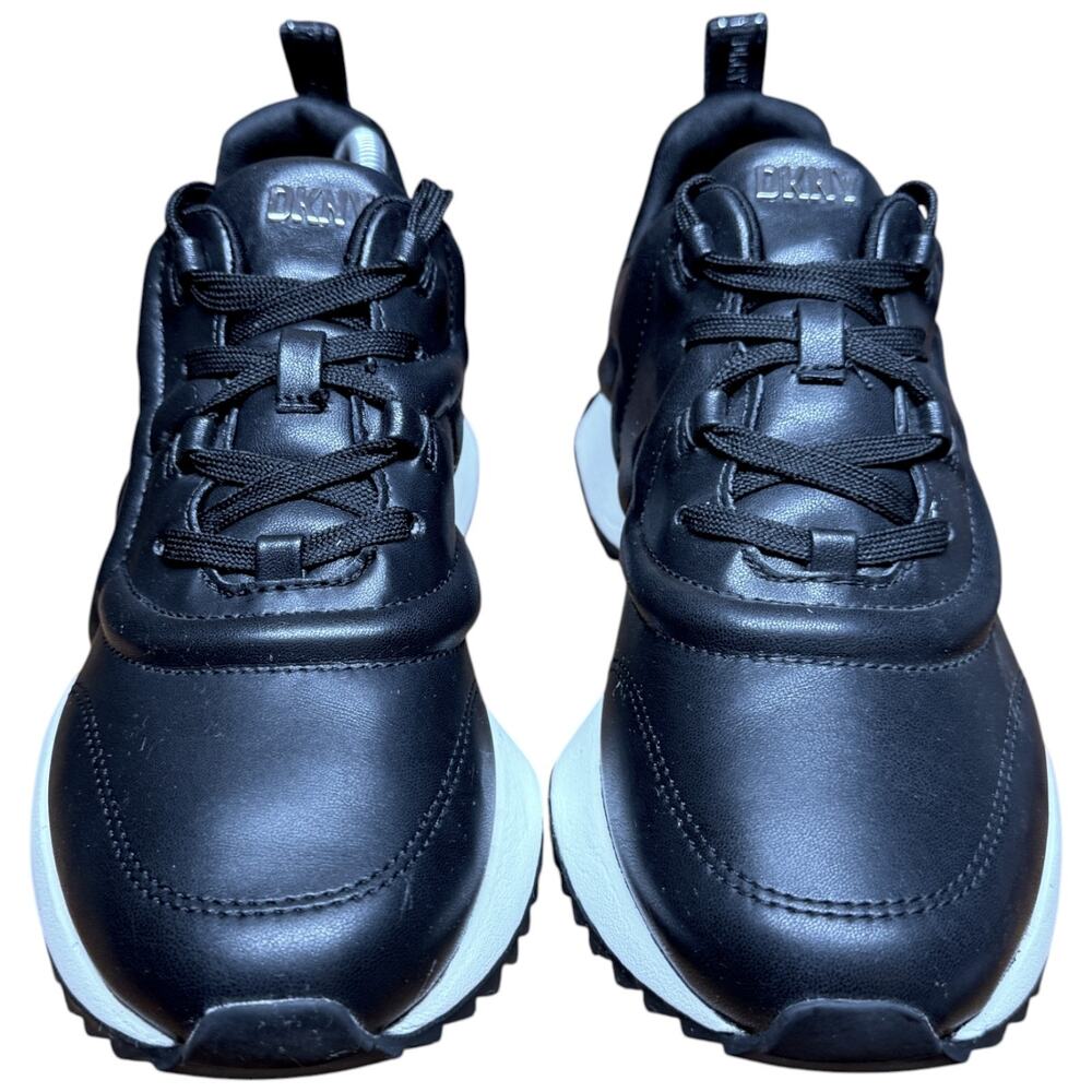 DKNY Nix Women's Size 7.5 Black Lace Up Sneaker Everyday Lifestyle Shoes PAF2305 - Picture 6 of 13